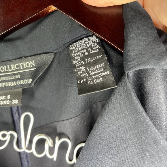 VTG Delta Collection Navy Stewardess Uniform Dress - Picture 7 of 8